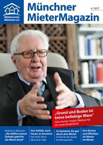 Hans Jochen Vogel Mietermagazin Bodenrecht Mieterverein München e.V.
