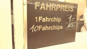 Faire Fahrpreise auf der Wiesn ;) 1 Fahrchip 1 Euro, 10 Fahrchips 10 Euro
