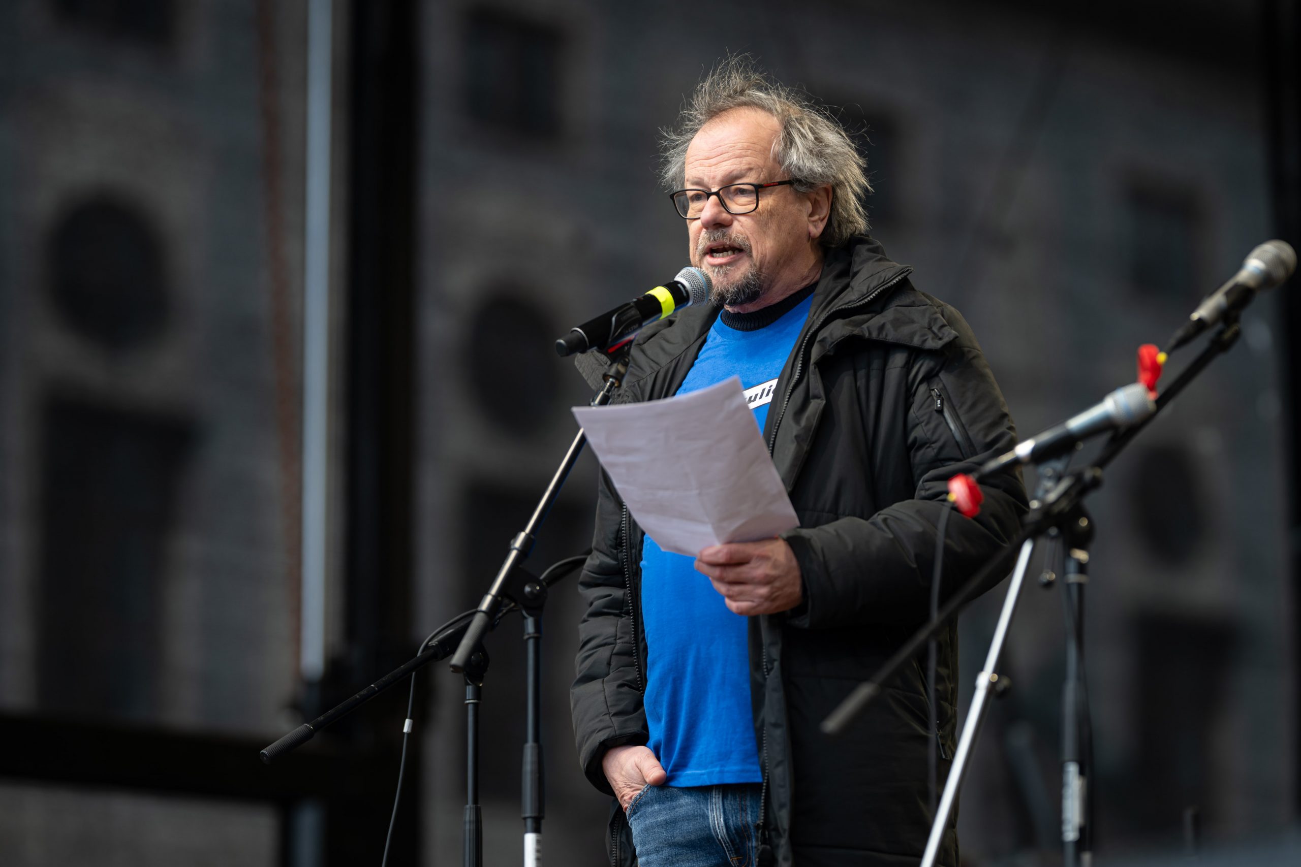 Thomas Hinz, Mieterinitiative LIN 25 Foto: Lukas Barth