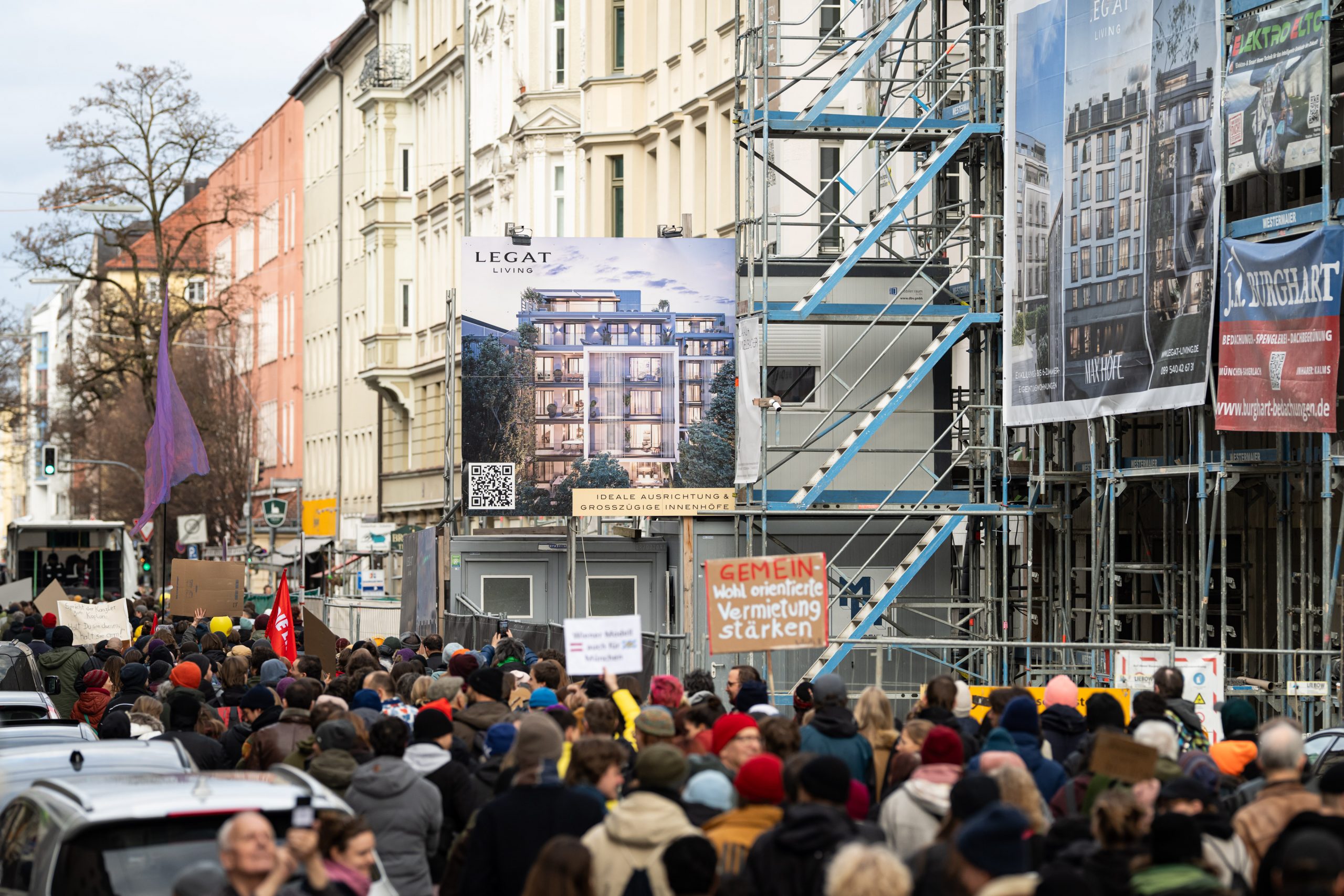 Demozug durch die Maxvorstadt Foto: Lukas Barth